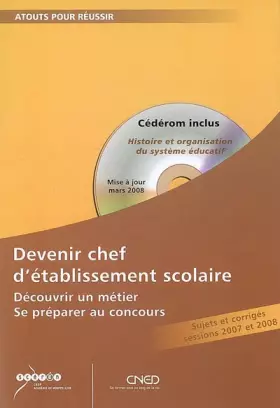 Couverture du produit · Devenir chef d'établissement: Découvrir un métier, se préparer au concours