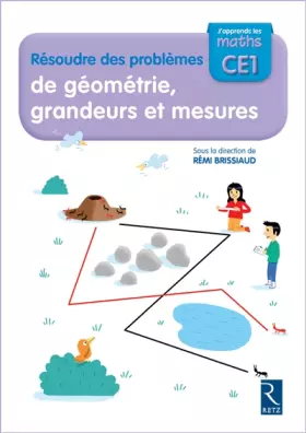 Couverture du produit · J'apprends les maths CE1 - Cahier Résoudre des problèmes de géométrie, grandeurs et mesures