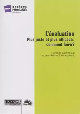 Couverture du produit · L'évaluation plus juste et plus efficace : comment faire ?