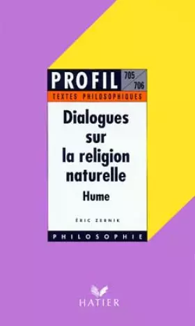 Couverture du produit · Dialogues sur la religion naturelle, textes philosophiques