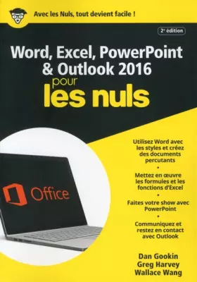Couverture du produit · Word, Excel, PowerPoint et Outlook 2016 pour les Nuls mégapoche, 2e édition