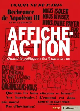 Couverture du produit · Affiche-Action: Quand la politique s'écrit dans la rue