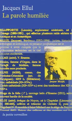 Couverture du produit · La Parole humiliée
