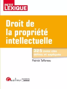 Couverture du produit · DROIT DE LA PROPRIETE INTELLECTUELLE 2EME EDITION