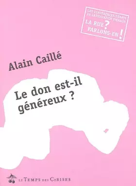 Couverture du produit · Le don est-il généreux ?