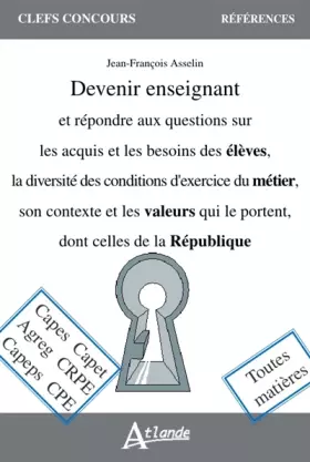 Couverture du produit · Devenir enseignant et répondre aux questions sur les acquis et les besoins des élèves