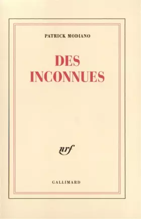 Couverture du produit · Des inconnues