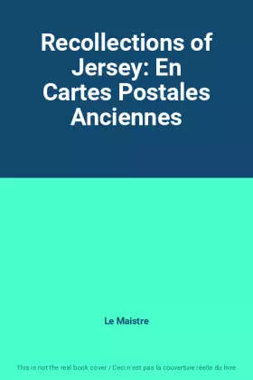 Couverture du produit · Recollections of Jersey: En Cartes Postales Anciennes