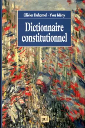 Couverture du produit · Dictionnaire constitutionnel