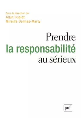 Couverture du produit · Prendre la responsabilité au sérieux