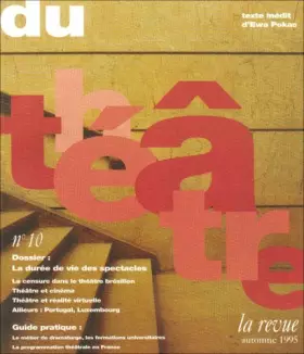 Couverture du produit · La revue du théâtre, numéro 10. La durée des spectacles