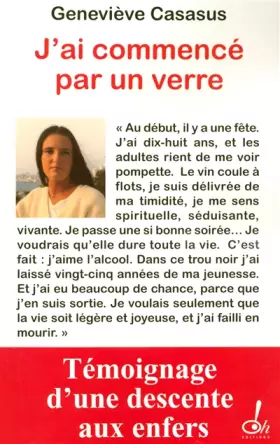 Couverture du produit · J'ai commencé par un verre