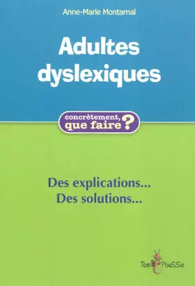 Couverture du produit · Adultes dyslexiques