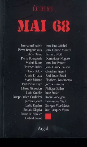 Couverture du produit · Ecrire, Mai 68