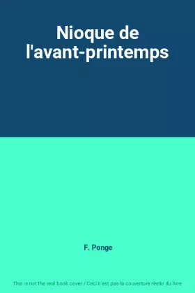 Couverture du produit · Nioque de l'avant-printemps