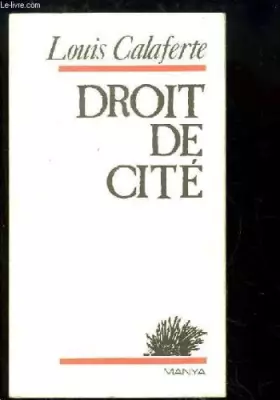 Couverture du produit · Droit de cité