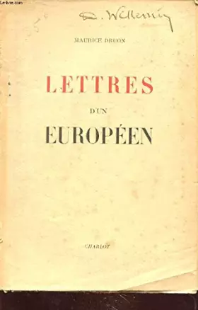 Couverture du produit · LETTRES D UN EUROPEEN