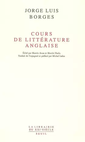 Couverture du produit · Cours de littérature anglaise