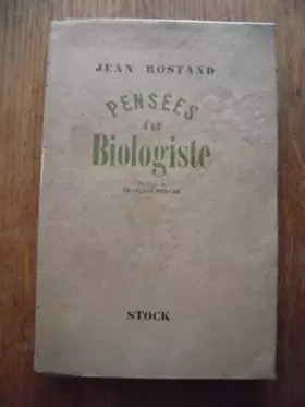 Couverture du produit · pensees d un biologiste