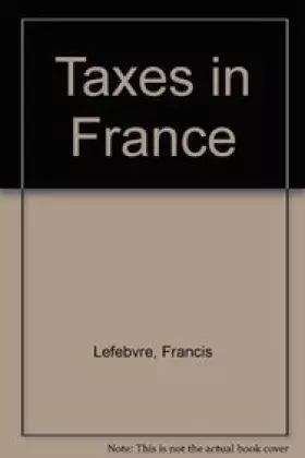 Couverture du produit · Taxes in France