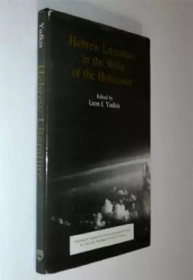 Couverture du produit · Hebrew Literature in the Wake of the Holocaust