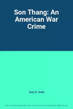 Couverture du produit · Son Thang: An American War Crime