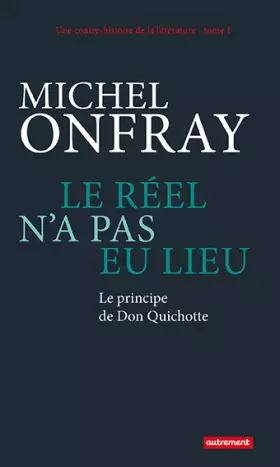 Couverture du produit · Le réel n'a pas eu lieu