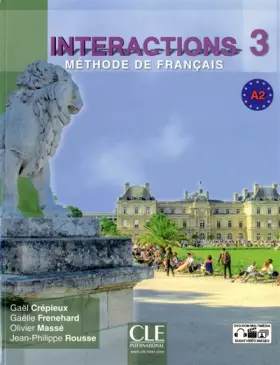 Couverture du produit · Interactions 3 - Niveau A2 - Livre de l'élève + DVD Rom