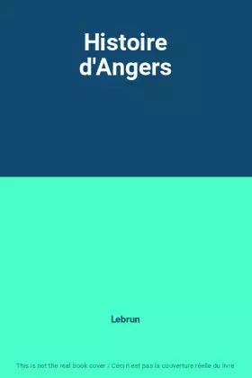 Couverture du produit · Histoire d'Angers