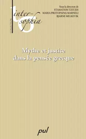 Couverture du produit · Mythe et justice dans la pensée grecque