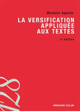 Couverture du produit · La versification appliquée aux textes