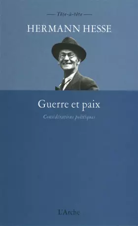 Couverture du produit · Guerre et paix - Considérations politiques