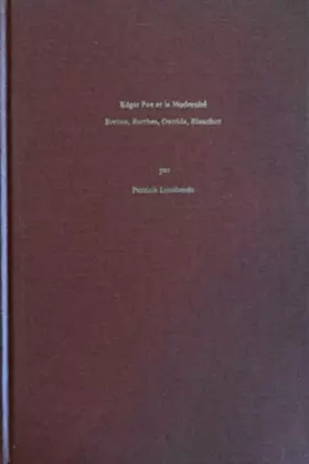 Couverture du produit · Edgar Poe Et LA Modernite: Breton, Barthes, Derrida, Blanchot (French Edition)