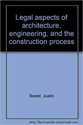 Couverture du produit · Legal aspects of architecture, engineering, and the construction process