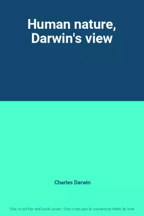 Couverture du produit · Human nature, Darwin's view