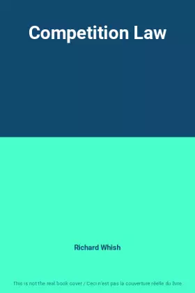 Couverture du produit · Competition Law