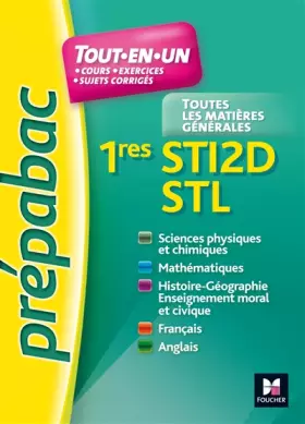Couverture du produit · PREPABAC - Toutes les matières - 1res STI2D - STL - Nº12