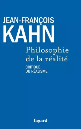Couverture du produit · Philosophie de la réalité