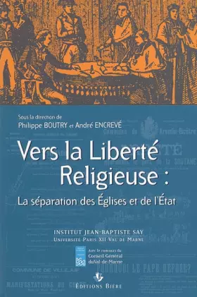 Couverture du produit · Vers la liberté religieuse : La séparation des Églises et de l'État