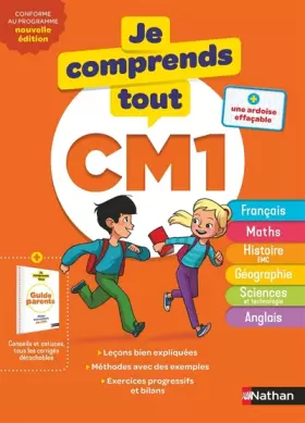 Couverture du produit · Je comprends tout CM1 - Tout en un (cours + exercices) pour réviser tout le programme du CM1 dans toutes les matières