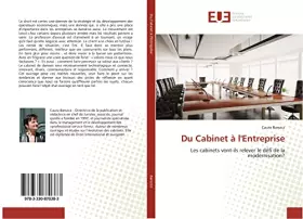 Couverture du produit · Du Cabinet à l'Entreprise: Les cabinets vont-ils relever le défi de la modernisation?