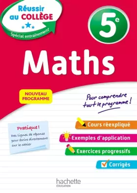 Couverture du produit · Réussir au collège - Maths 5e