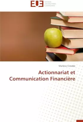 Couverture du produit · Actionnariat et Communication Financière (Omn.Univ.Europ.)