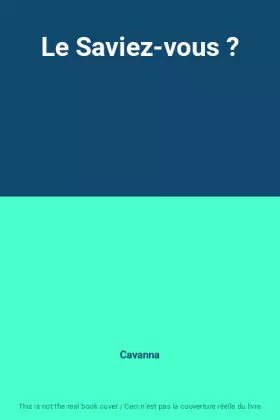Couverture du produit · Le Saviez-vous ?