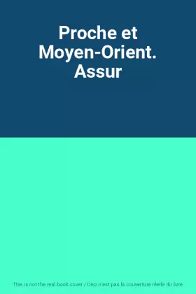 Couverture du produit · Proche et Moyen-Orient. Assur