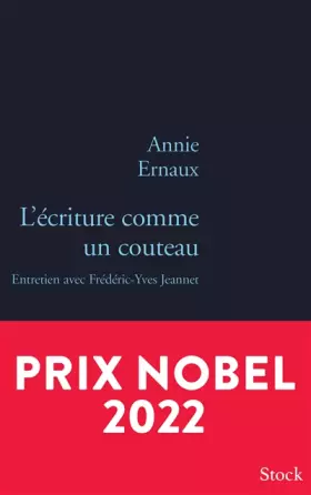 Couverture du produit · L'écriture comme un couteau