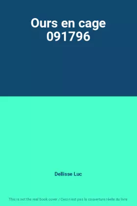 Couverture du produit · Ours en cage 091796