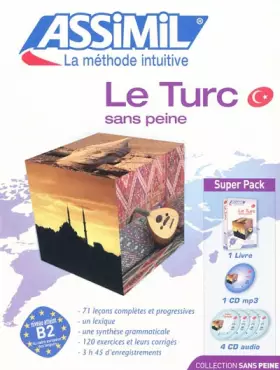 Couverture du produit · Le Turc sans peine : Super Pack 1 livre+ 1 CD Mp3 + 4 CD Audio