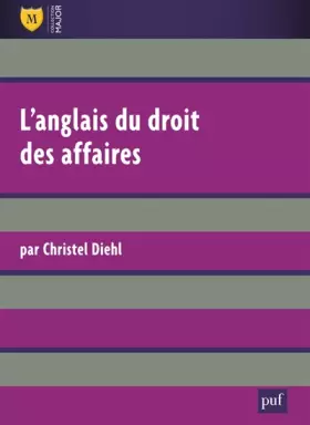 Couverture du produit · L'Anglais du droit des affaires