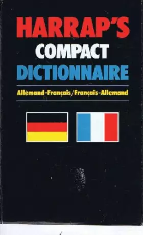 Couverture du produit · Harrap's dictionnaire compact allemand français/français allemand